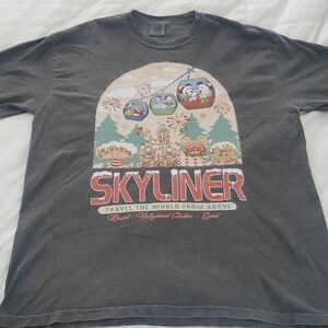 Comfort Colors Disney Skyliner Holiday Shirt XL